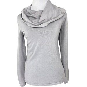 Adrienne Vittadini Women’s‎ NWT Gray Cowl Neck Designer Knit Sweater Medium/C34